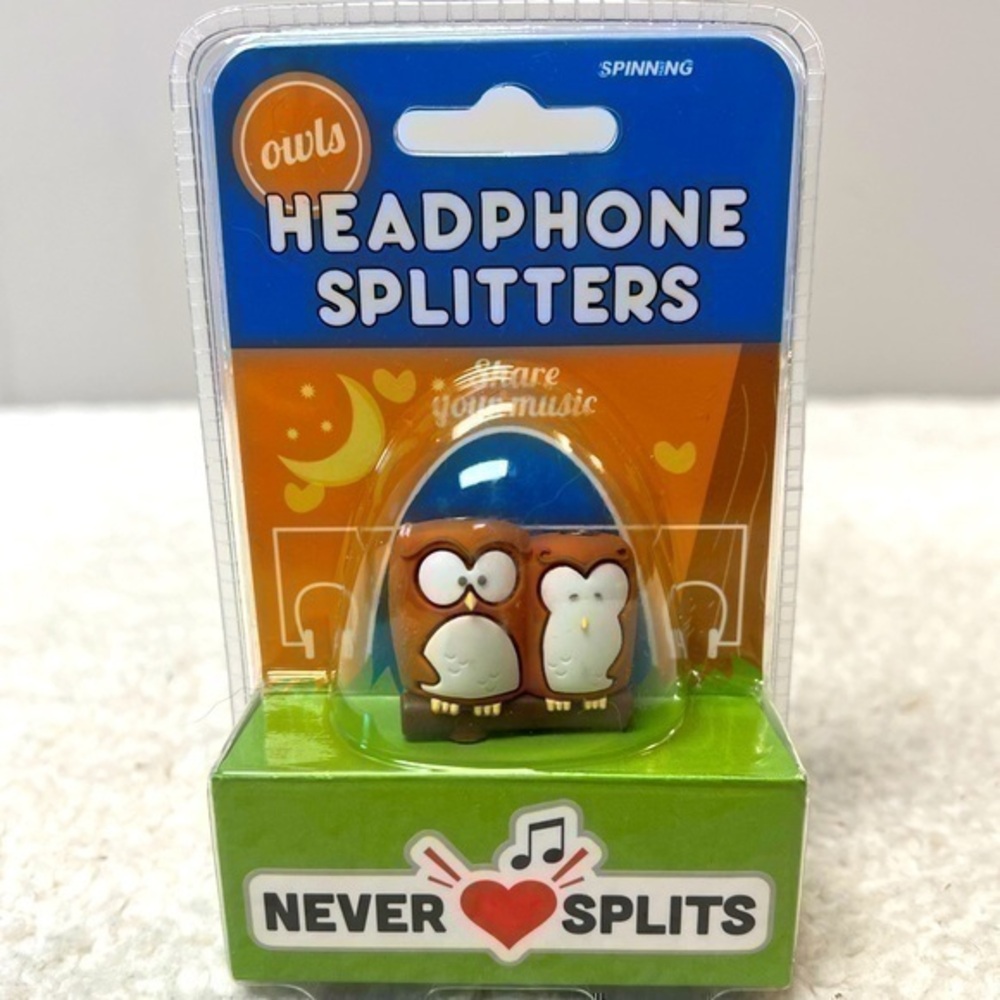 Spinning Hat Owls Audio Headphone Splitter